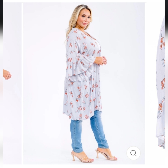 Sweaters - Floral Print Women's Top